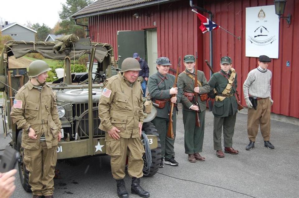 Soldiers assembled