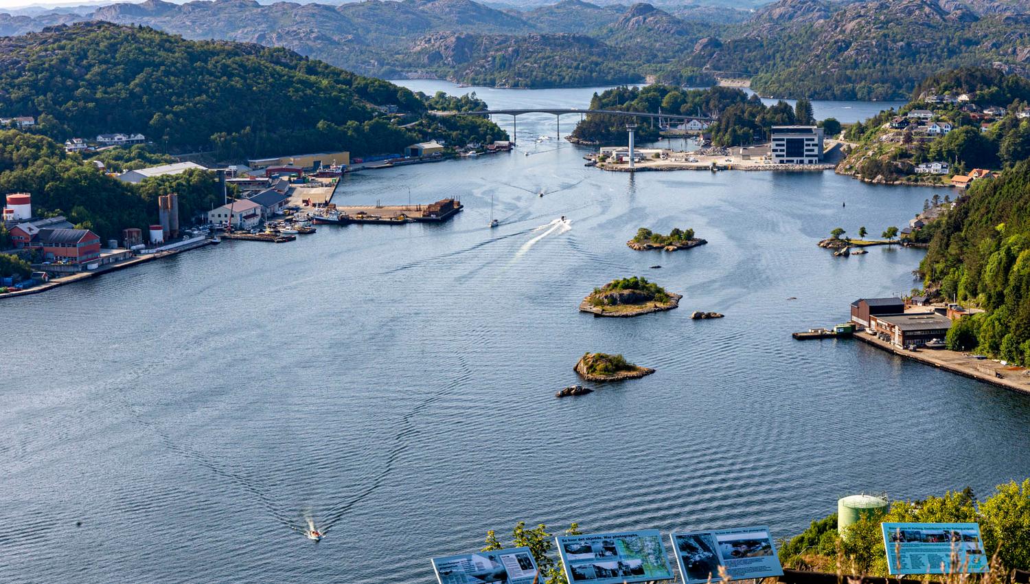 city mountain Varberg in Egersund