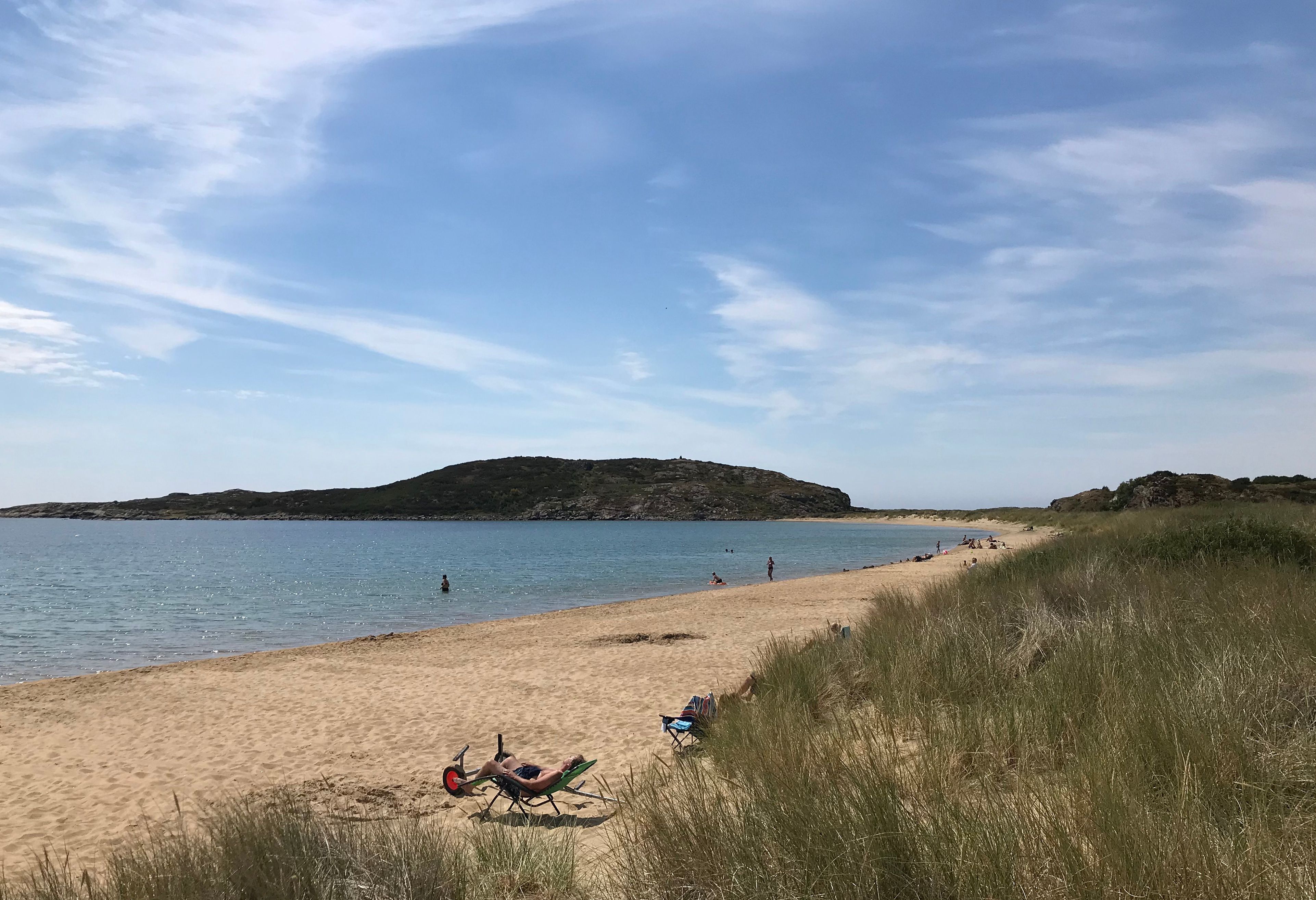 Lomsesanden strand sommer