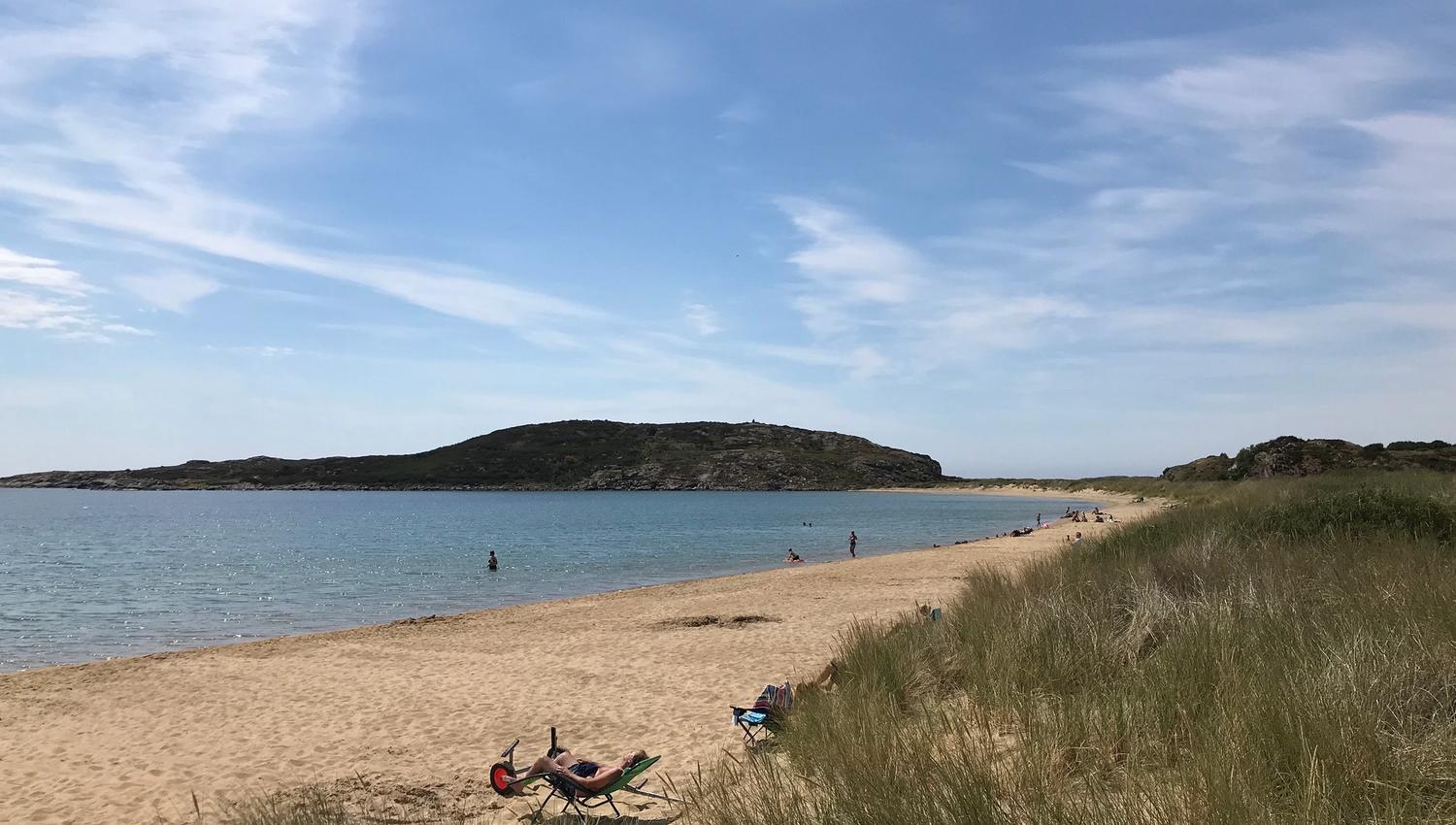 Lomsesanden strand sommer