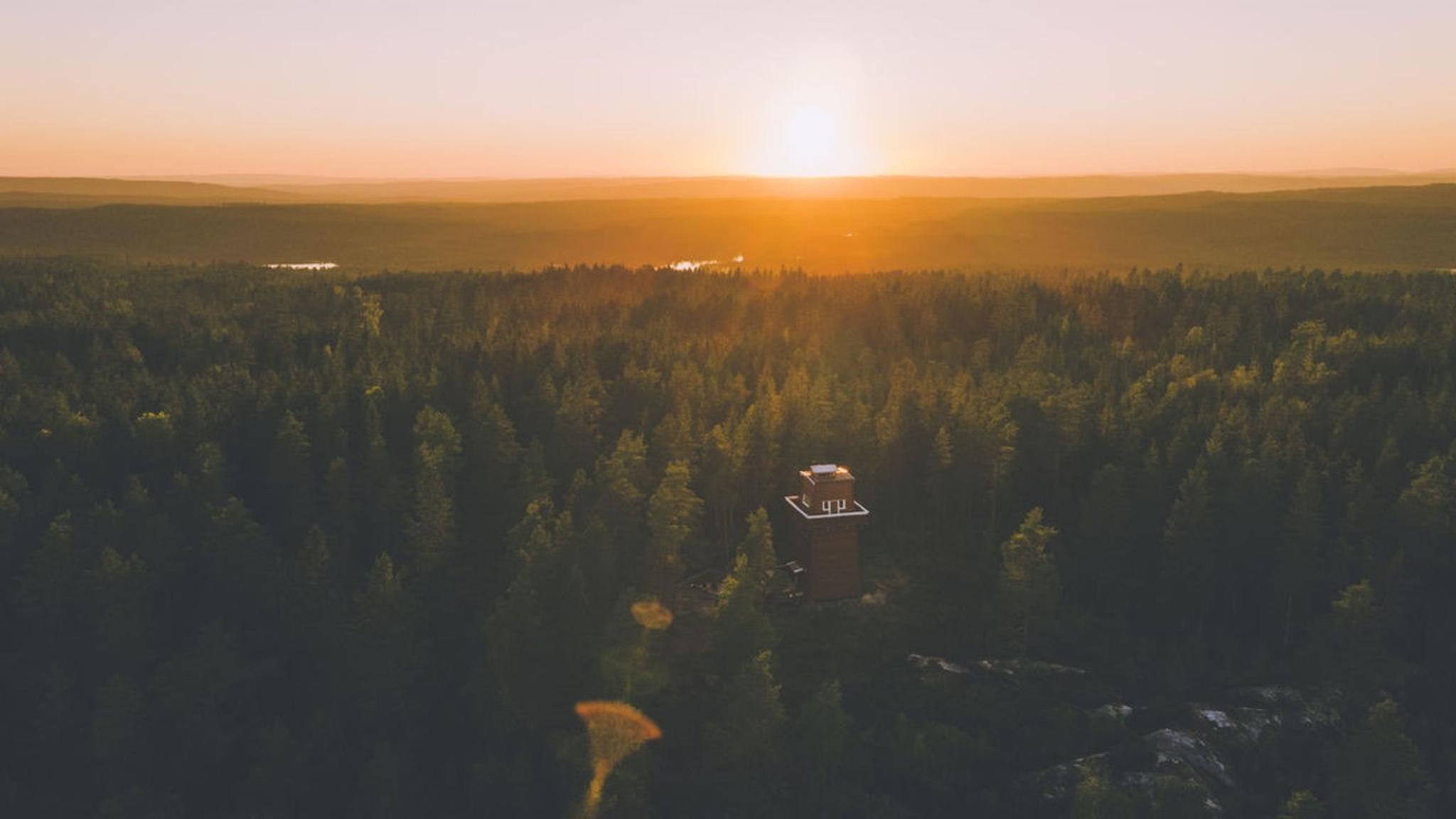 Haukenes by sunset
