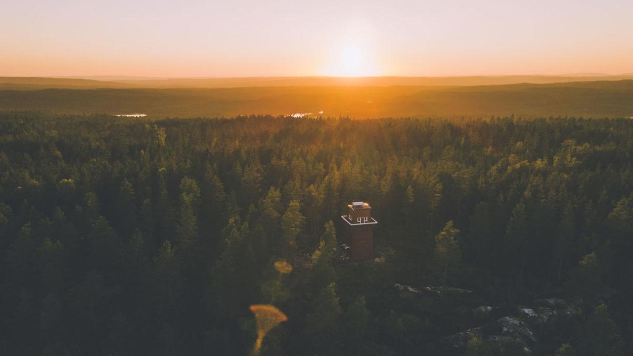 Haukenes by sunset