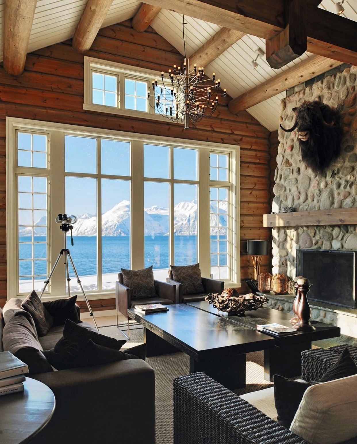 Interior of the lodge