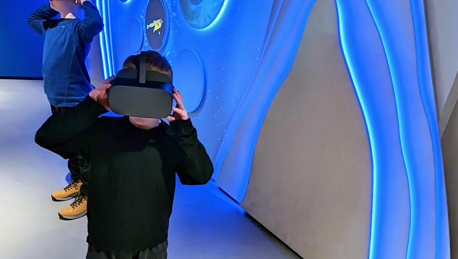 To brødre utforsker VR brillene