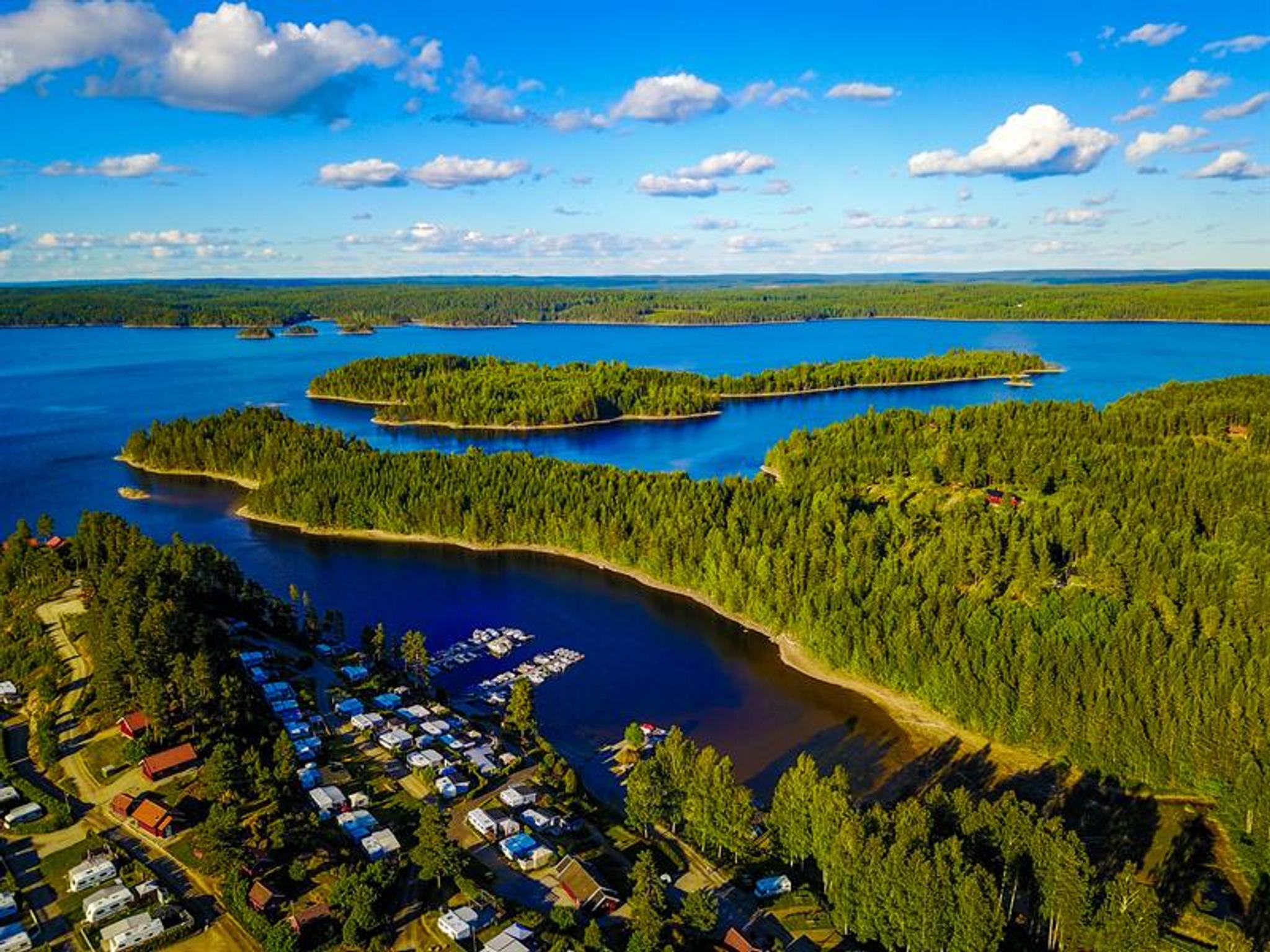 Stora Lee Camping fra luften