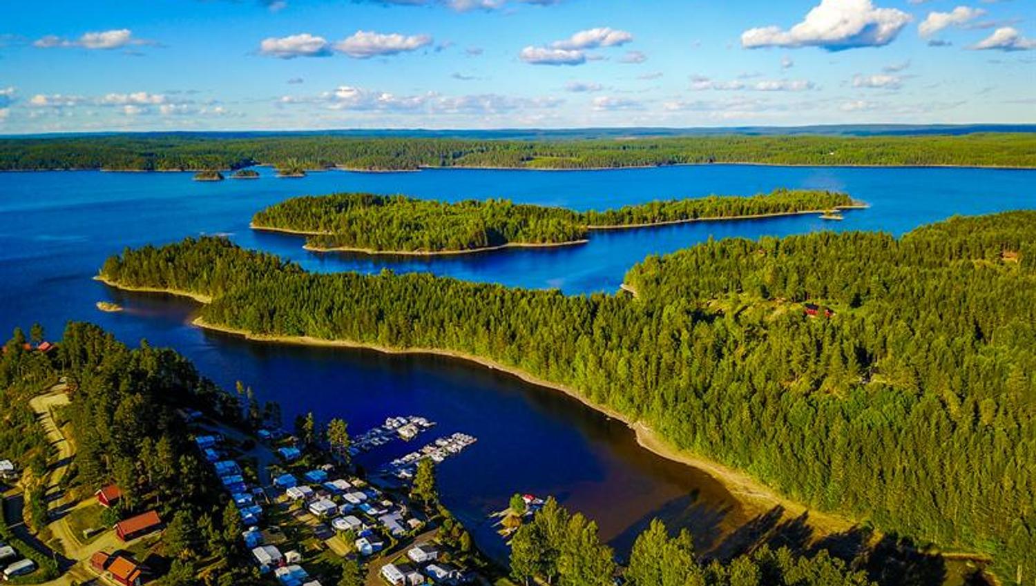 Stora Lee Camping from the air