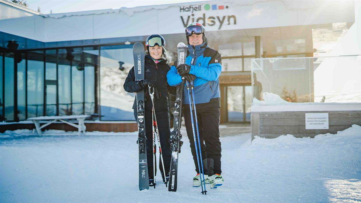 Restaurant Vidsyn ligger neste på toppen av Hafjell Alpinsenter