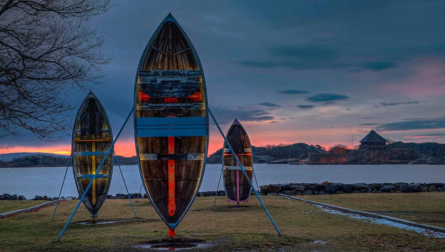 Ships on land