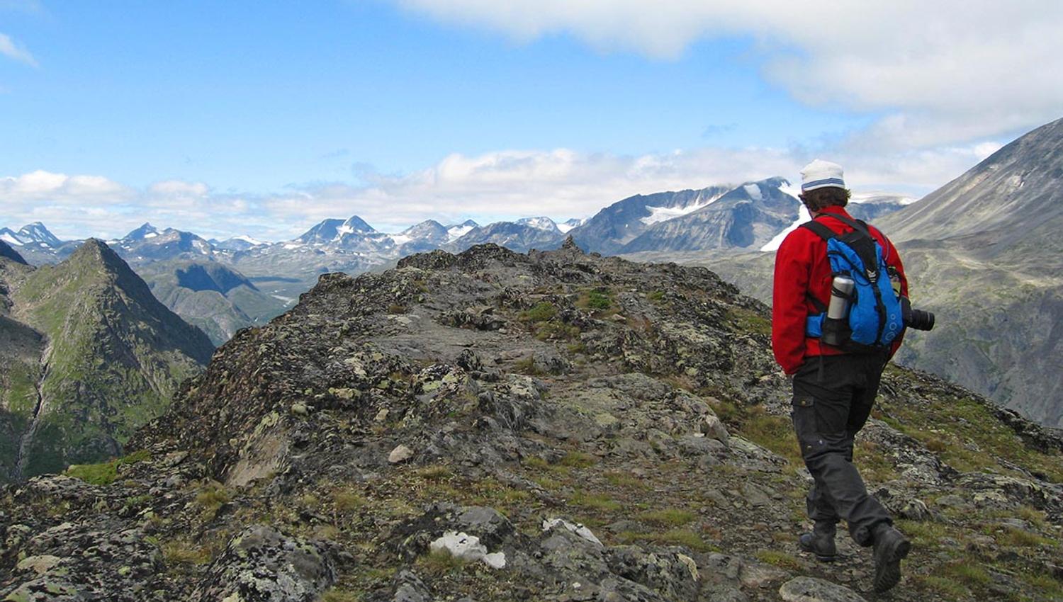 Guidet topptur med flott utsikt til høye fjell