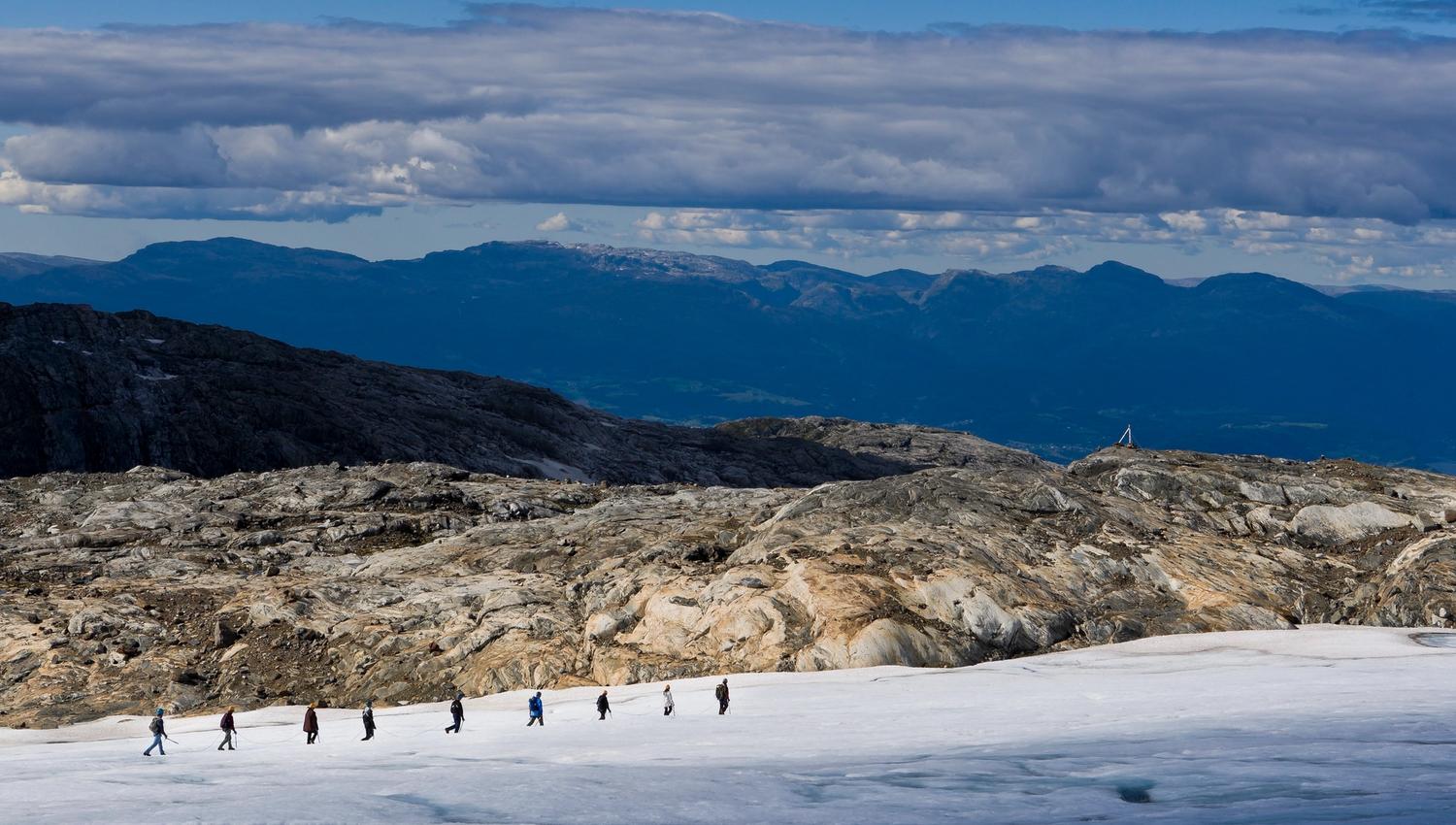 Guided glacier hiking