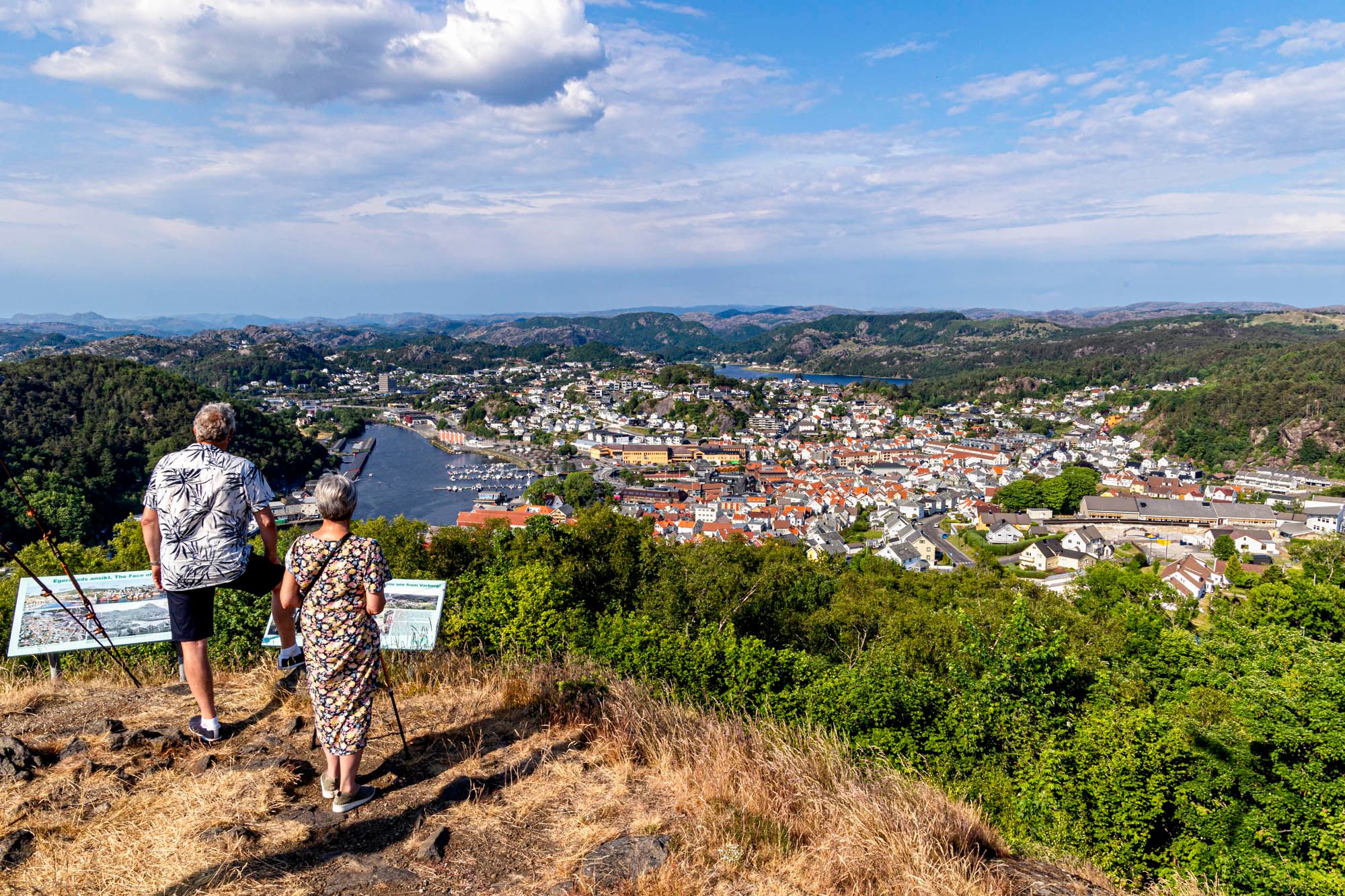 city mountain Varberg in Egersund
