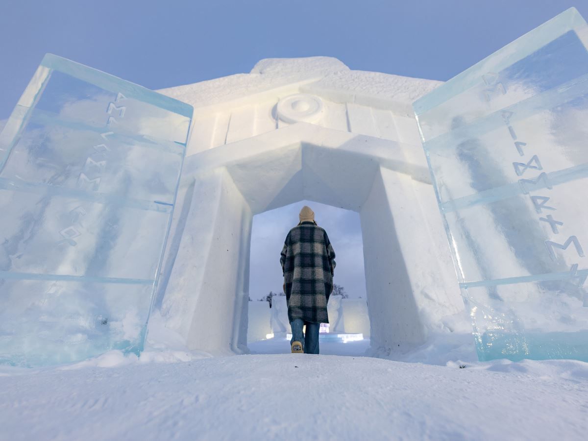 Inngangen til Tromsø Ice Domes