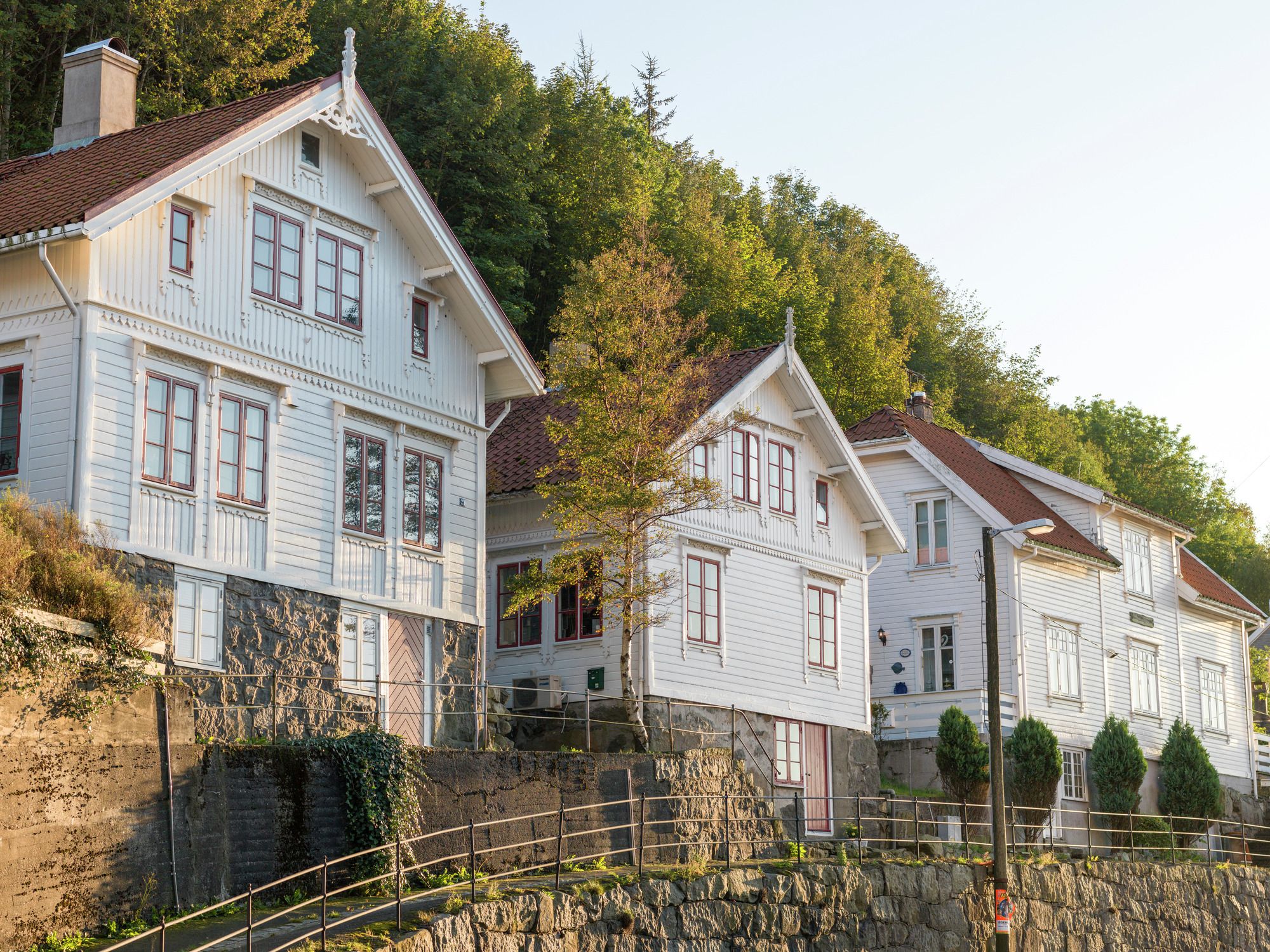 The wooden town of Egersund city centre