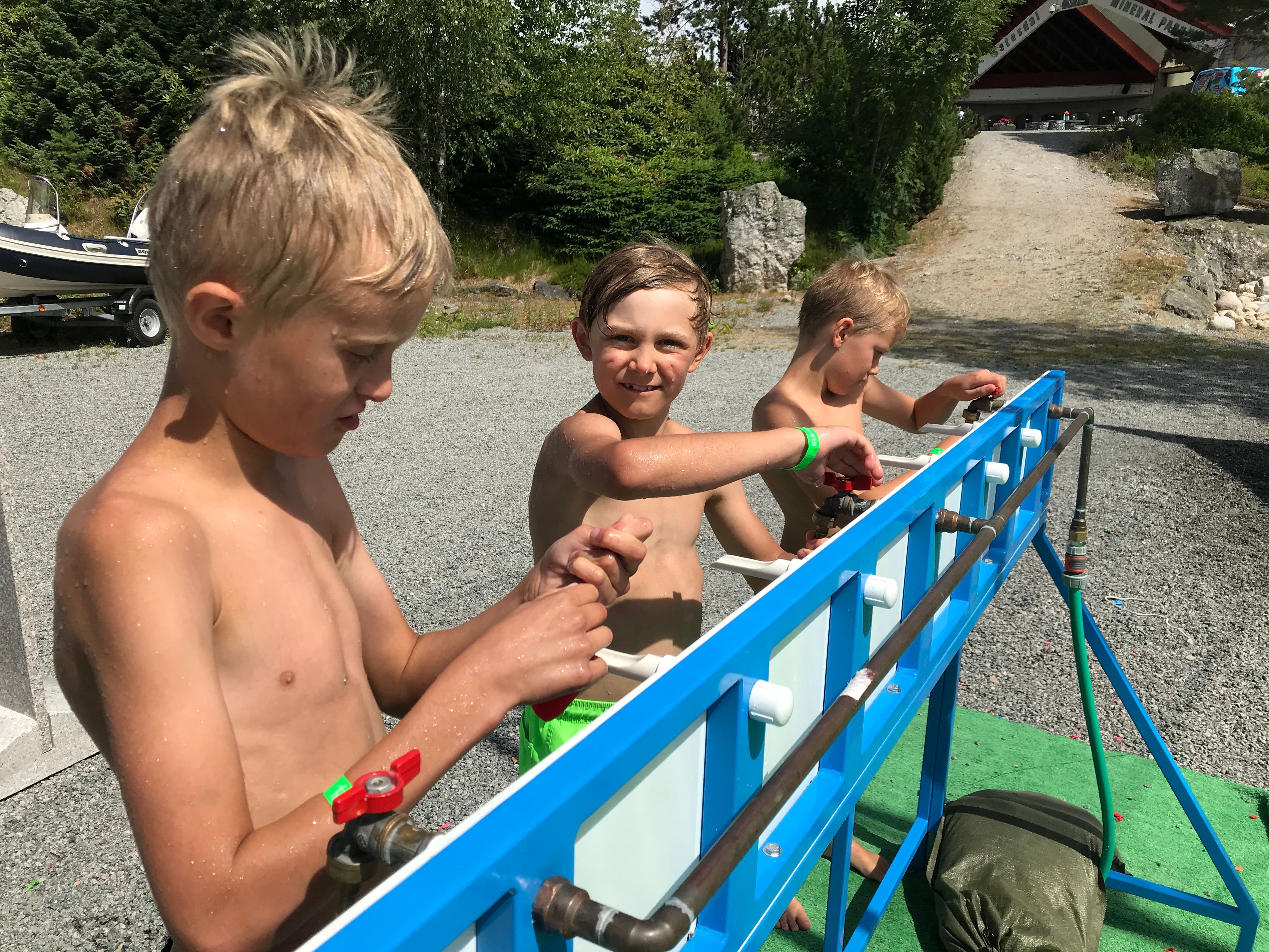 Uteaktiviteter i Mineralparken