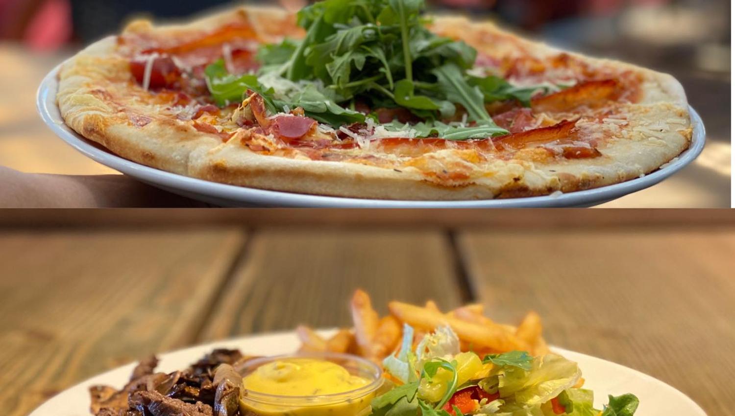 pizza og biffsnadder