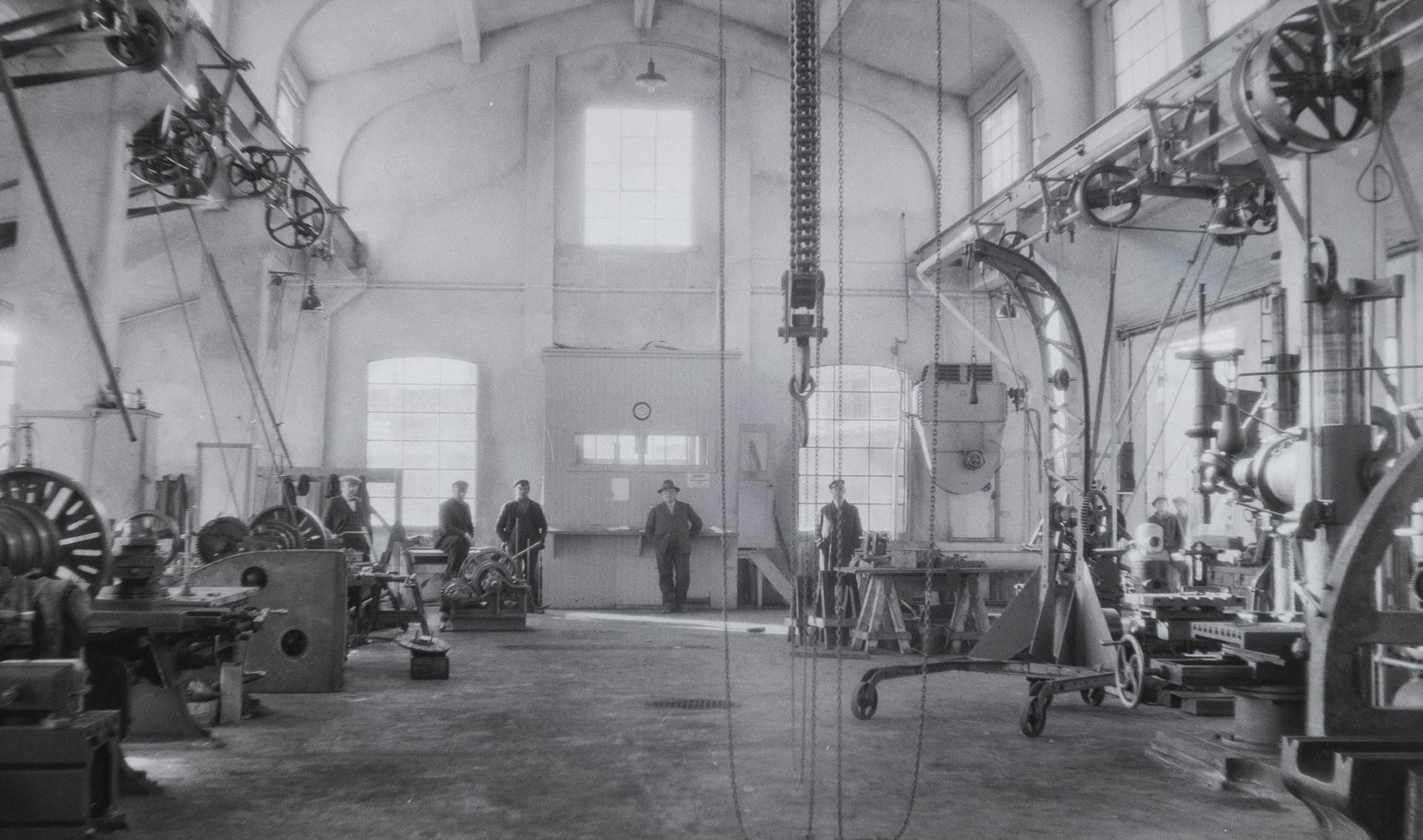 Maskinverkstedet when the building was an active workshop