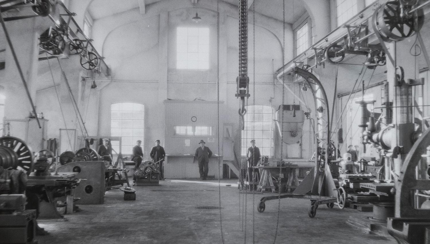 Maskinverkstedet when the building was an active workshop