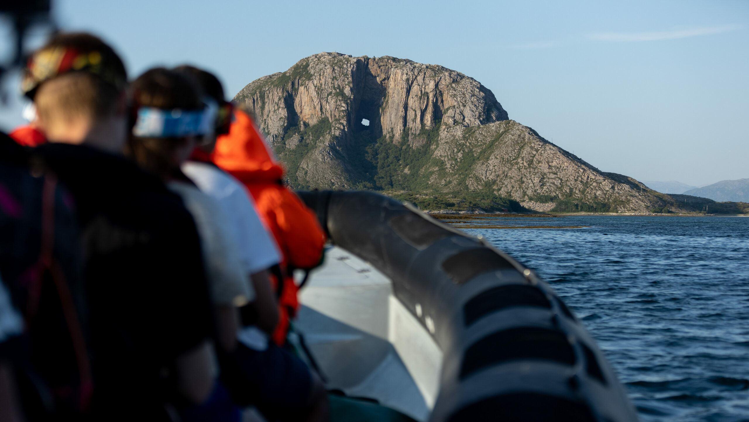 A RIB sea-rafting trip around Torghatten