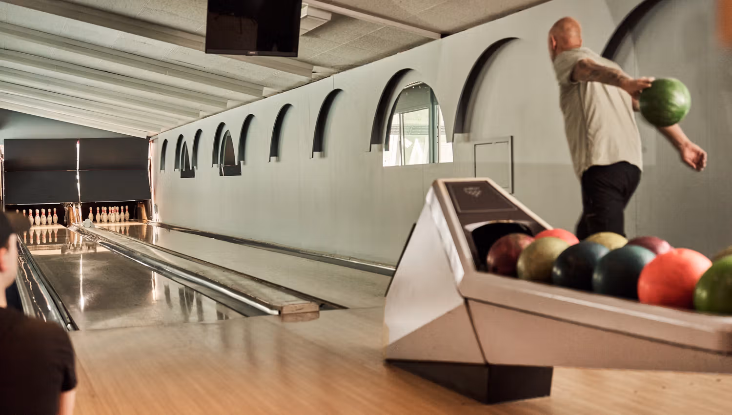 Bowling alley at Hotel Ullensvang – indoor fun for all ages.