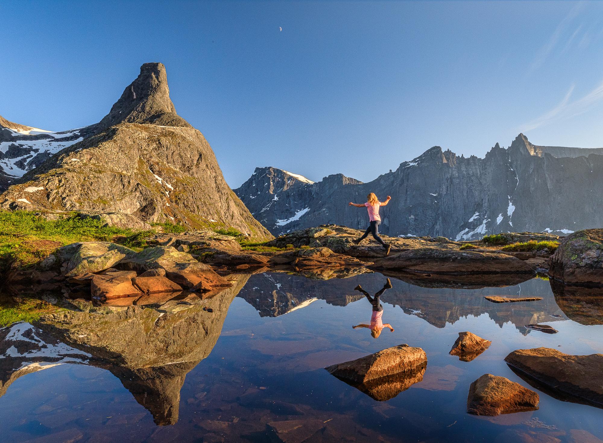 Der Berg Litlefjellet (790 M.ü.M)