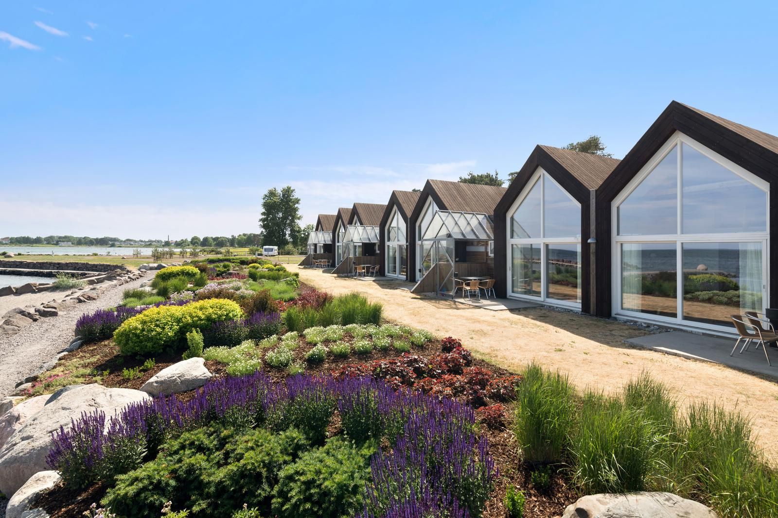 Cabins by the beach