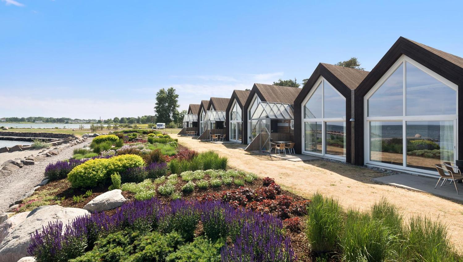 Cabins by the beach