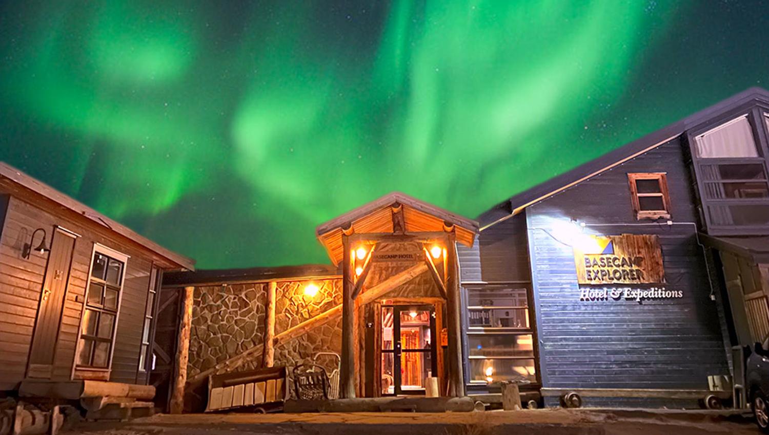 Inngangen til Basecamp Explorer hotell