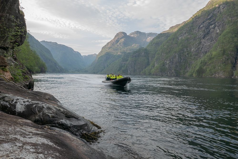 fjord cruise in Rib boat on the Hardangerfjord