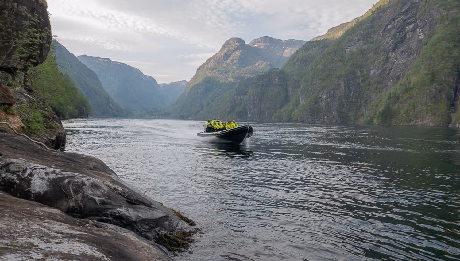 fjord cruise in Rib boat on the Hardangerfjord