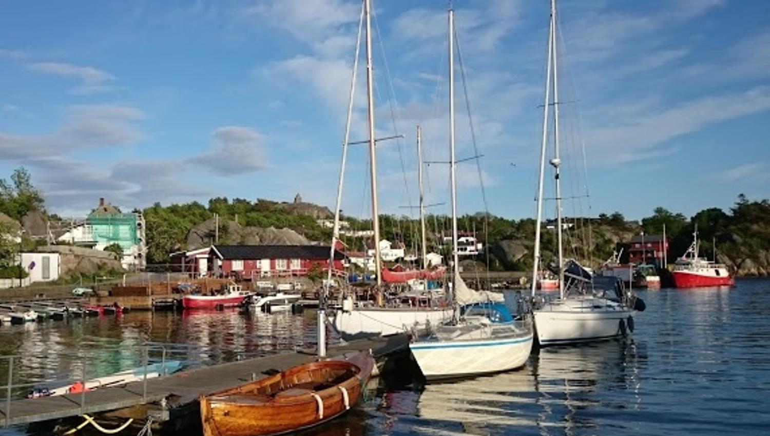 Sailboats in the harbour