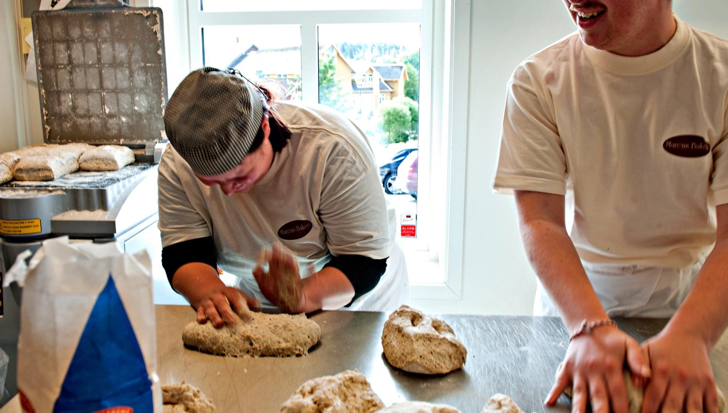 The chefs at work