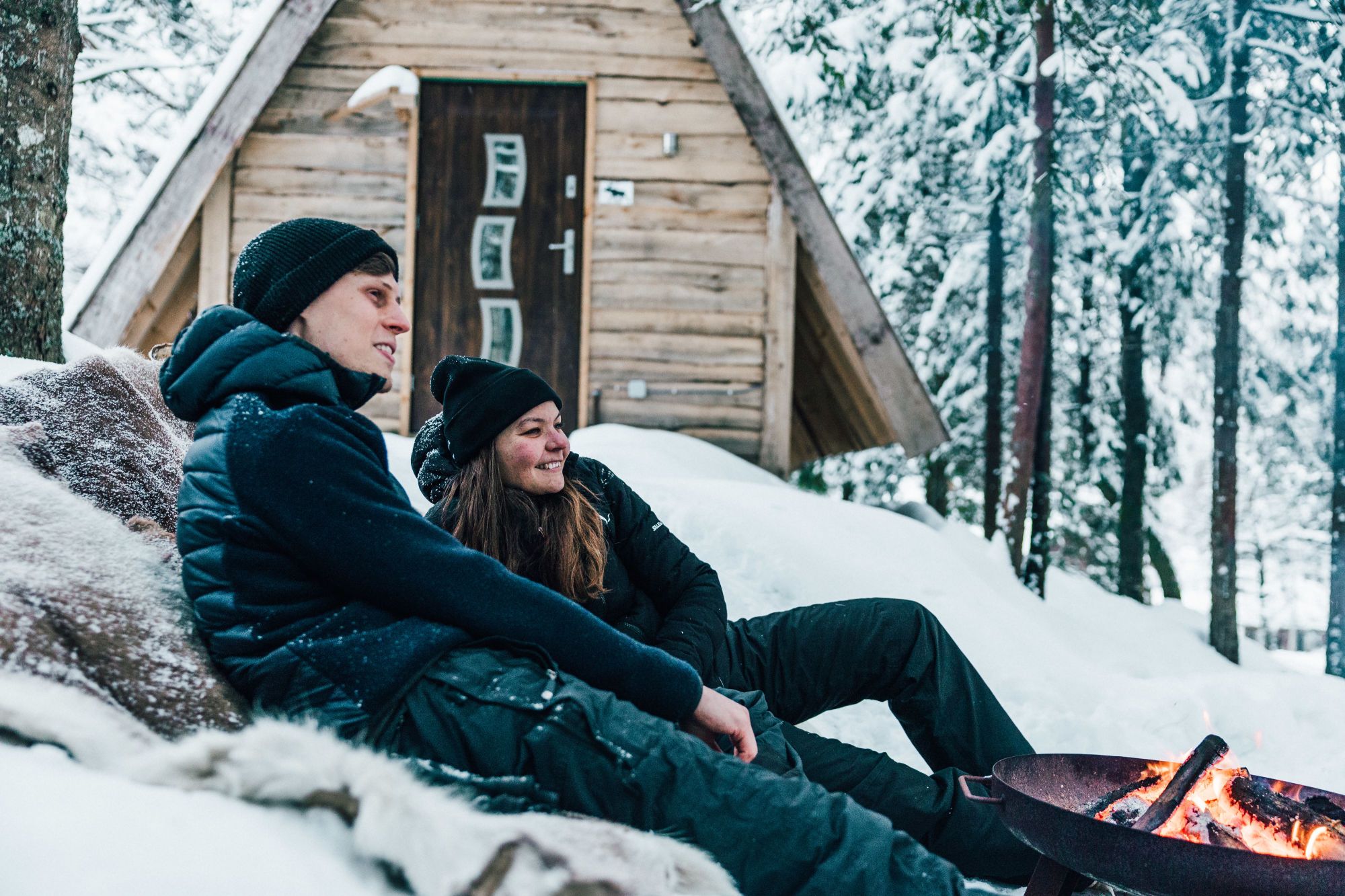 Sirdal Huskyfarm tee-pee cabins