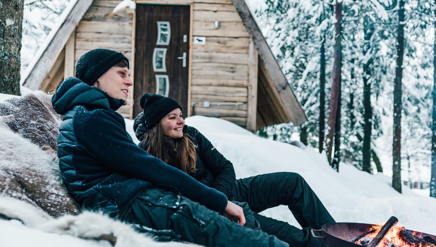 Sirdal Huskyfarm tee-pee cabins