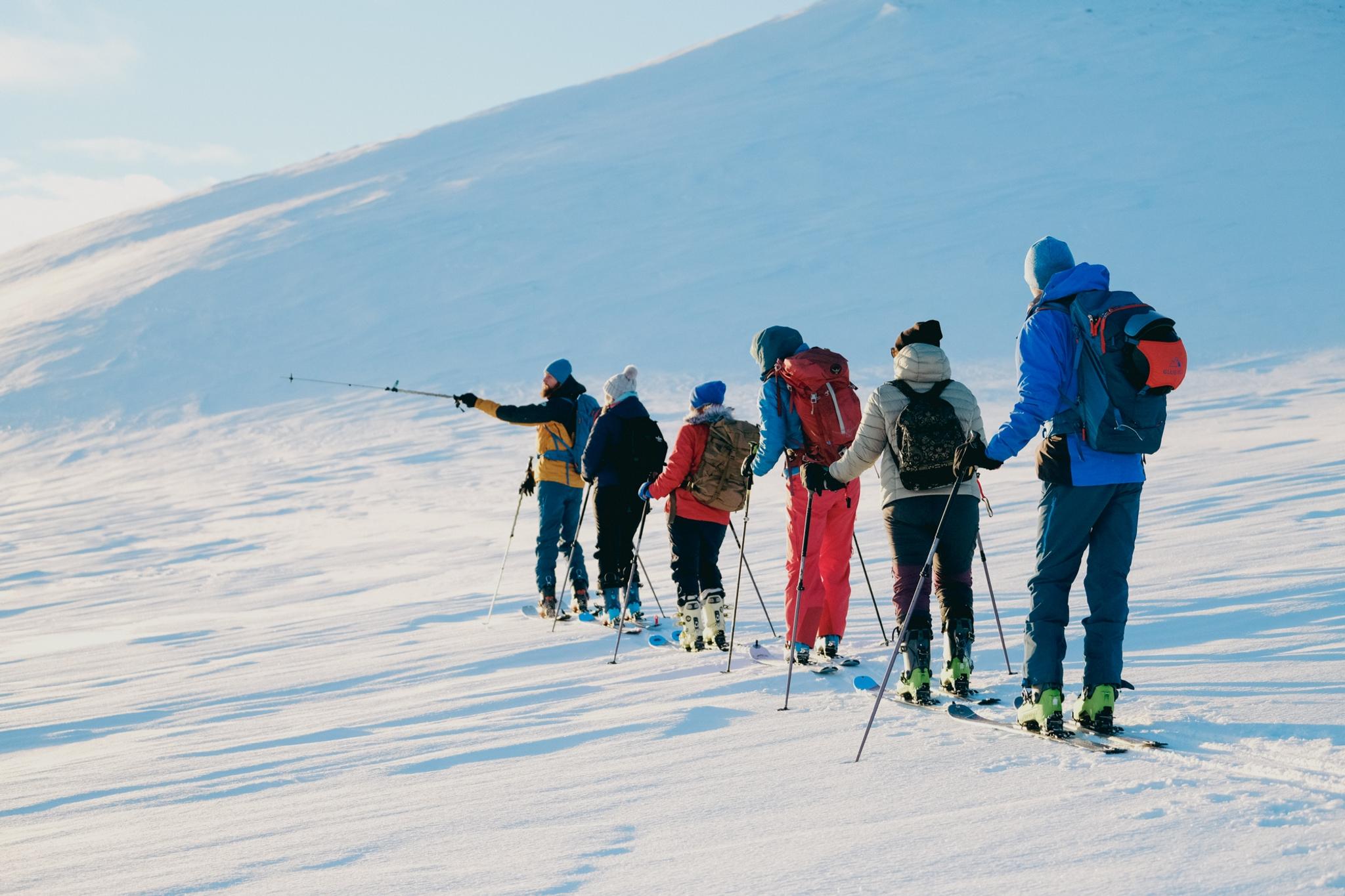 Ski touring course with Johnsgård