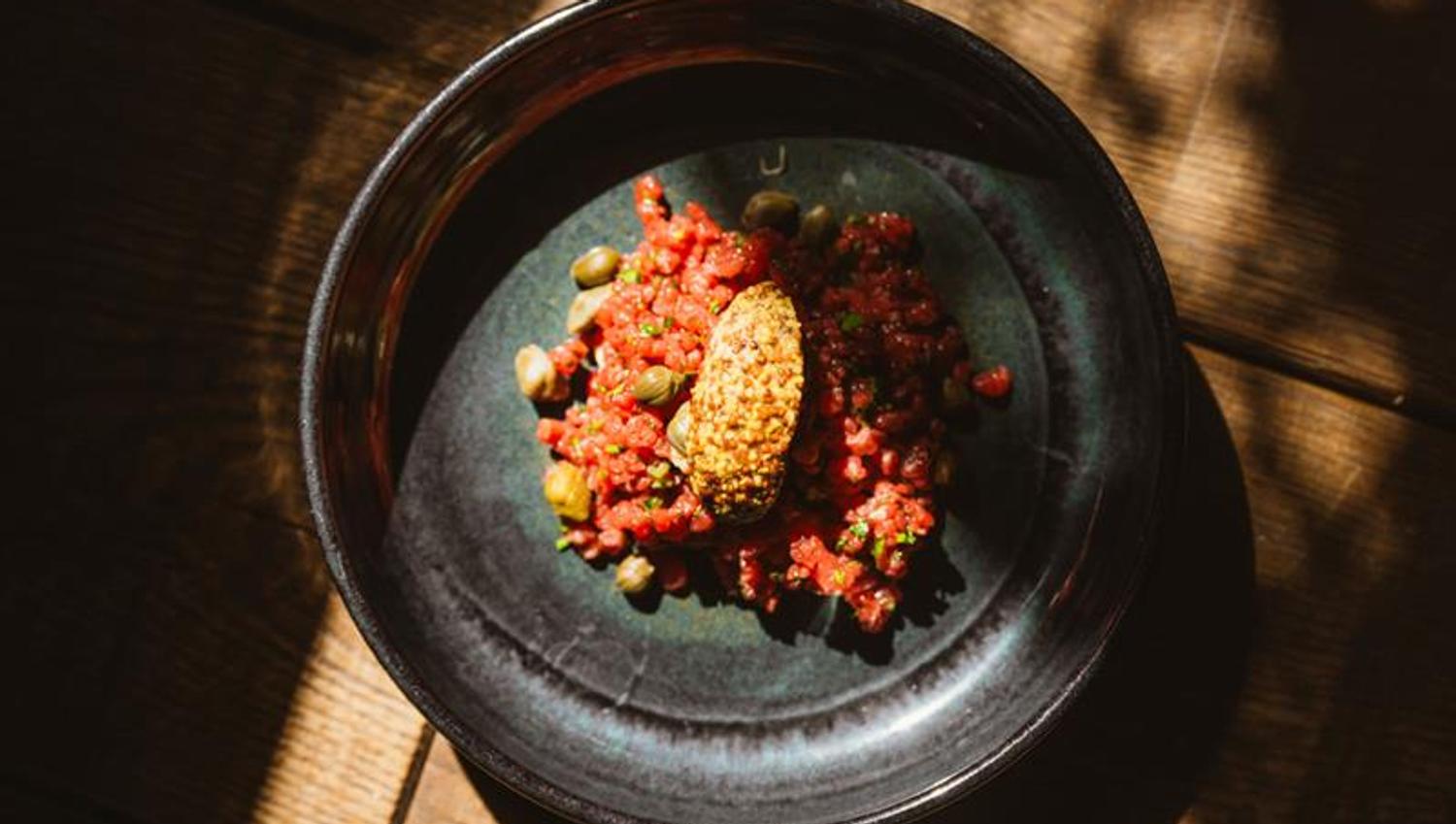 mat som serveres på Blikk Fjellbrasserie på Gaustablikk Fjellresort