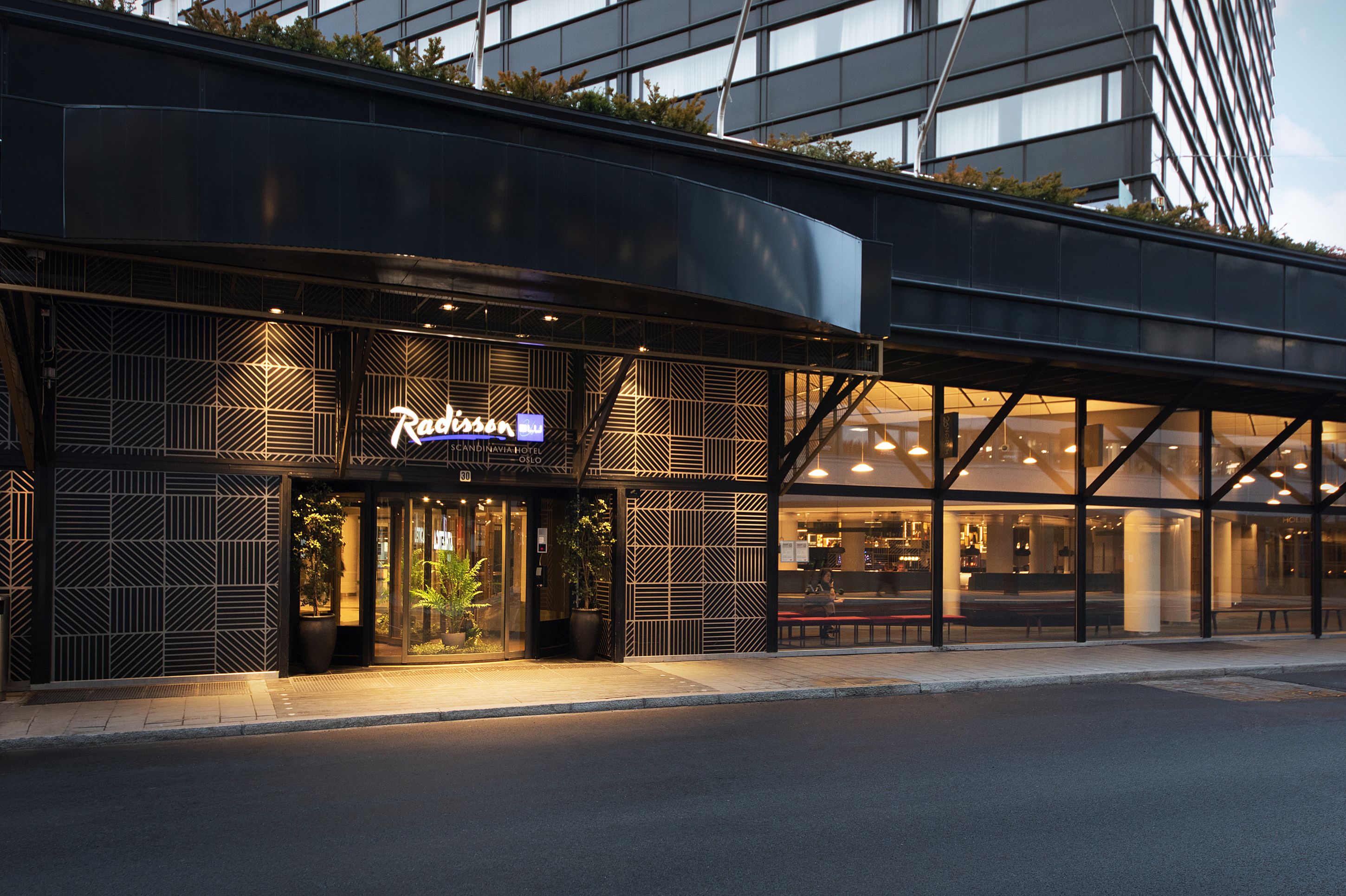 Entrance of the hotel