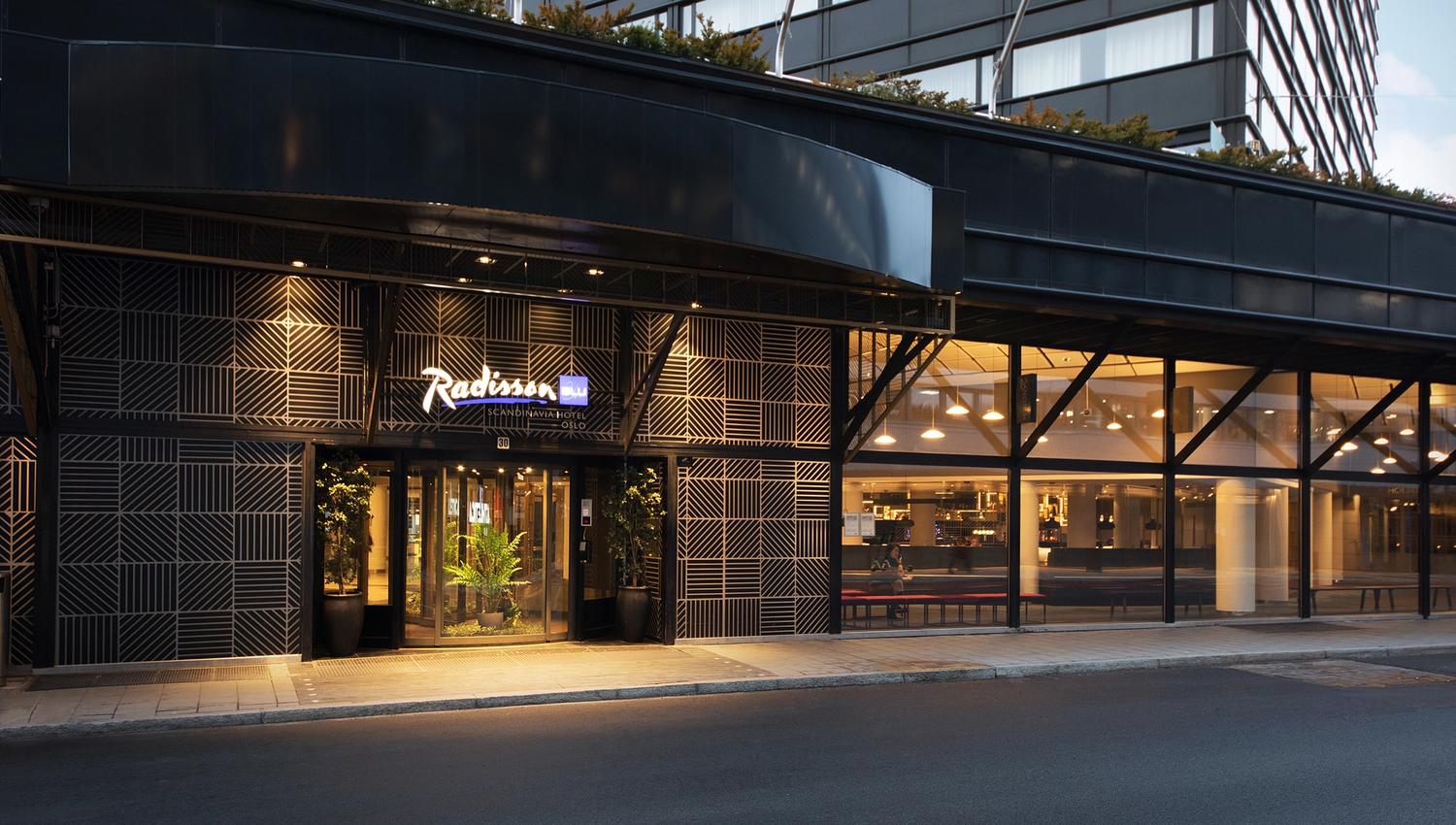Entrance of the hotel