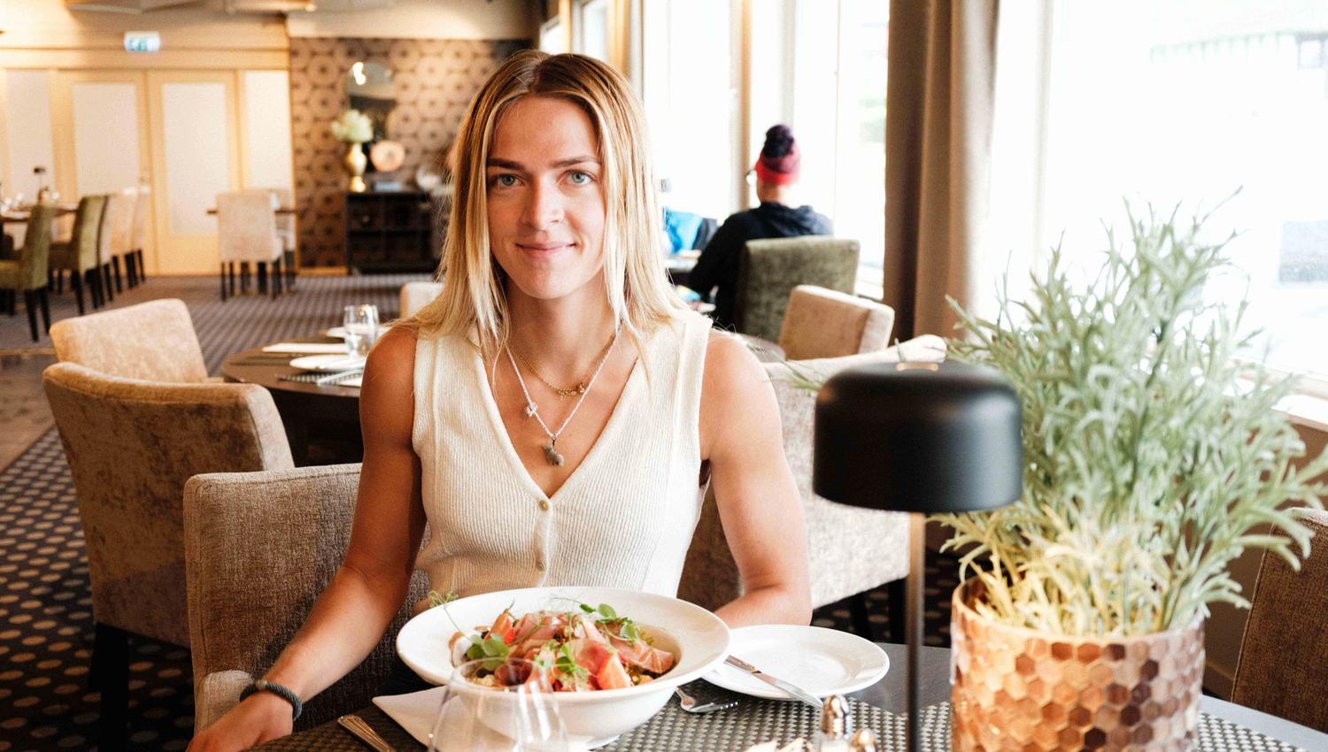 Ready for a meal at the hotel restaurant – local flavours on the table.