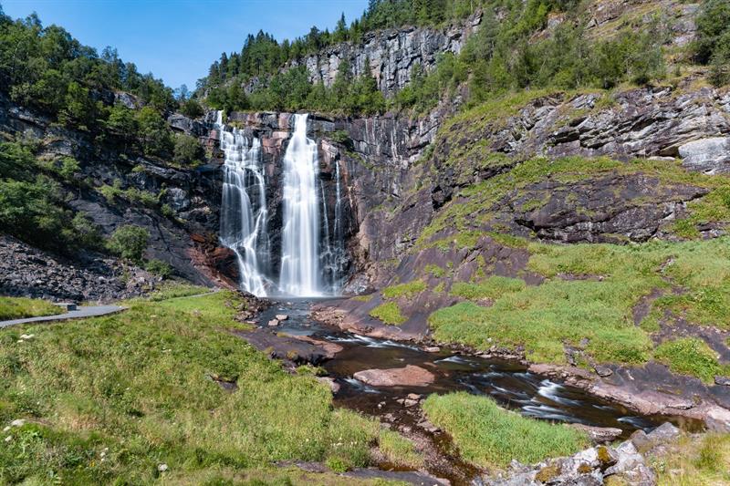 Skjervsfossen - Skjerv waterfall
