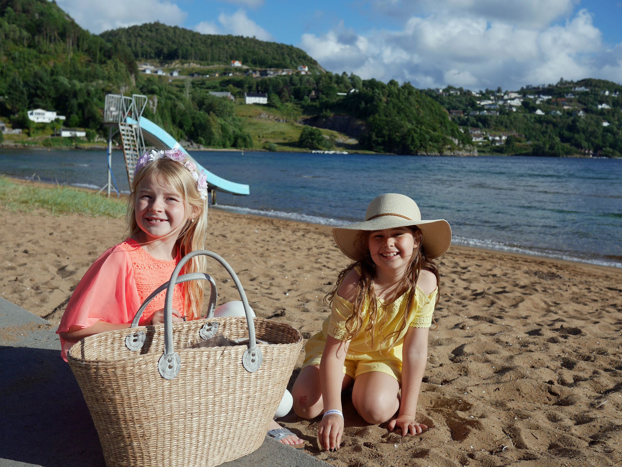 Rosfjorden strand i Lyngdal