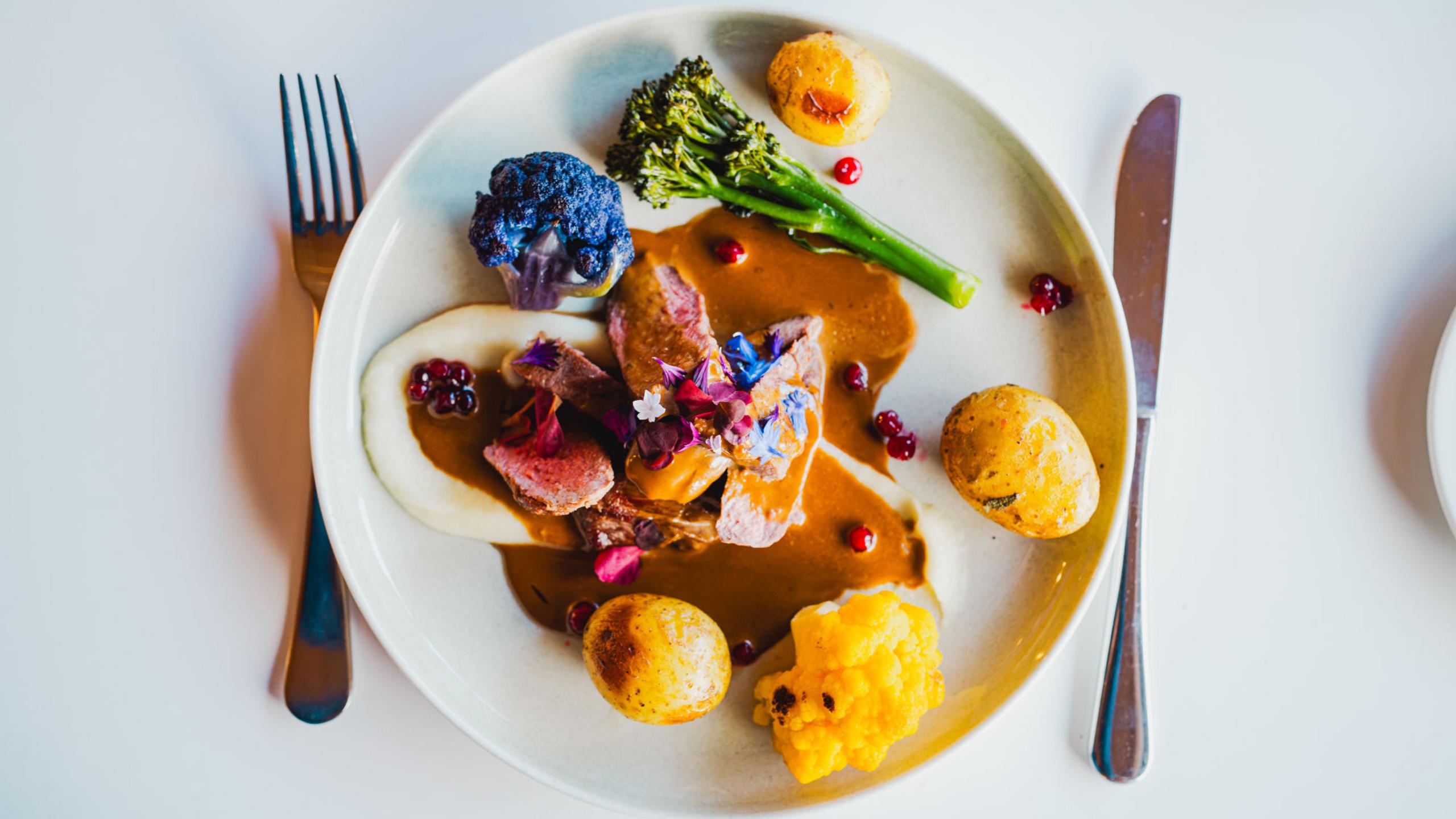 Energihotellets restaurant på Nesflaten
