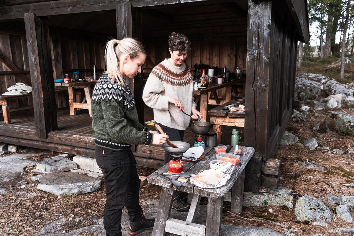 Making food in the forrest