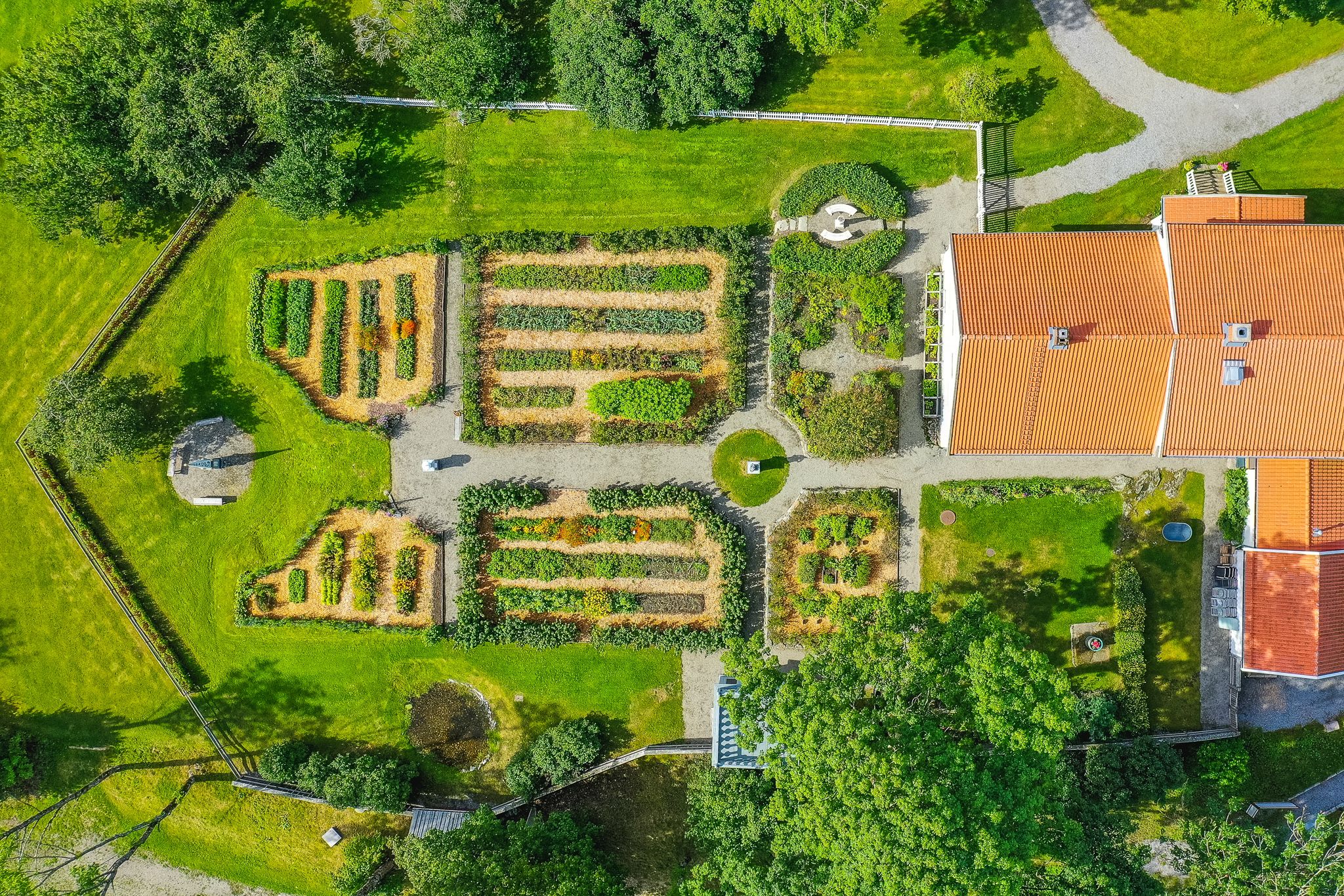 Fugleperspektiv over eiendom
