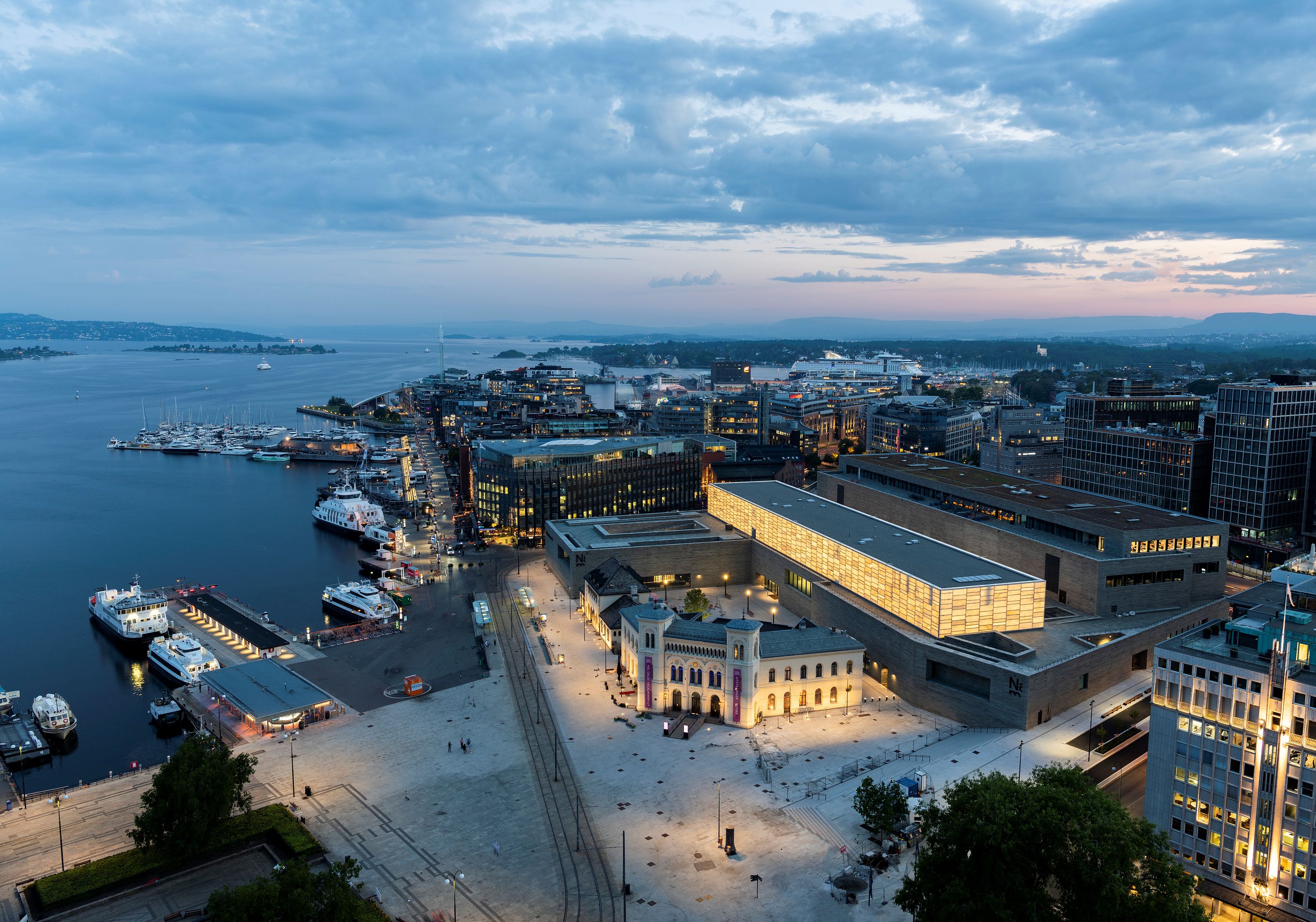 The National Museum seen from a bird's eye view.