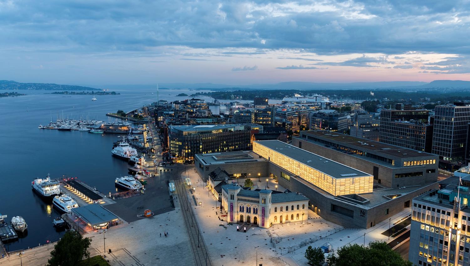 The National Museum seen from a bird's eye view.
