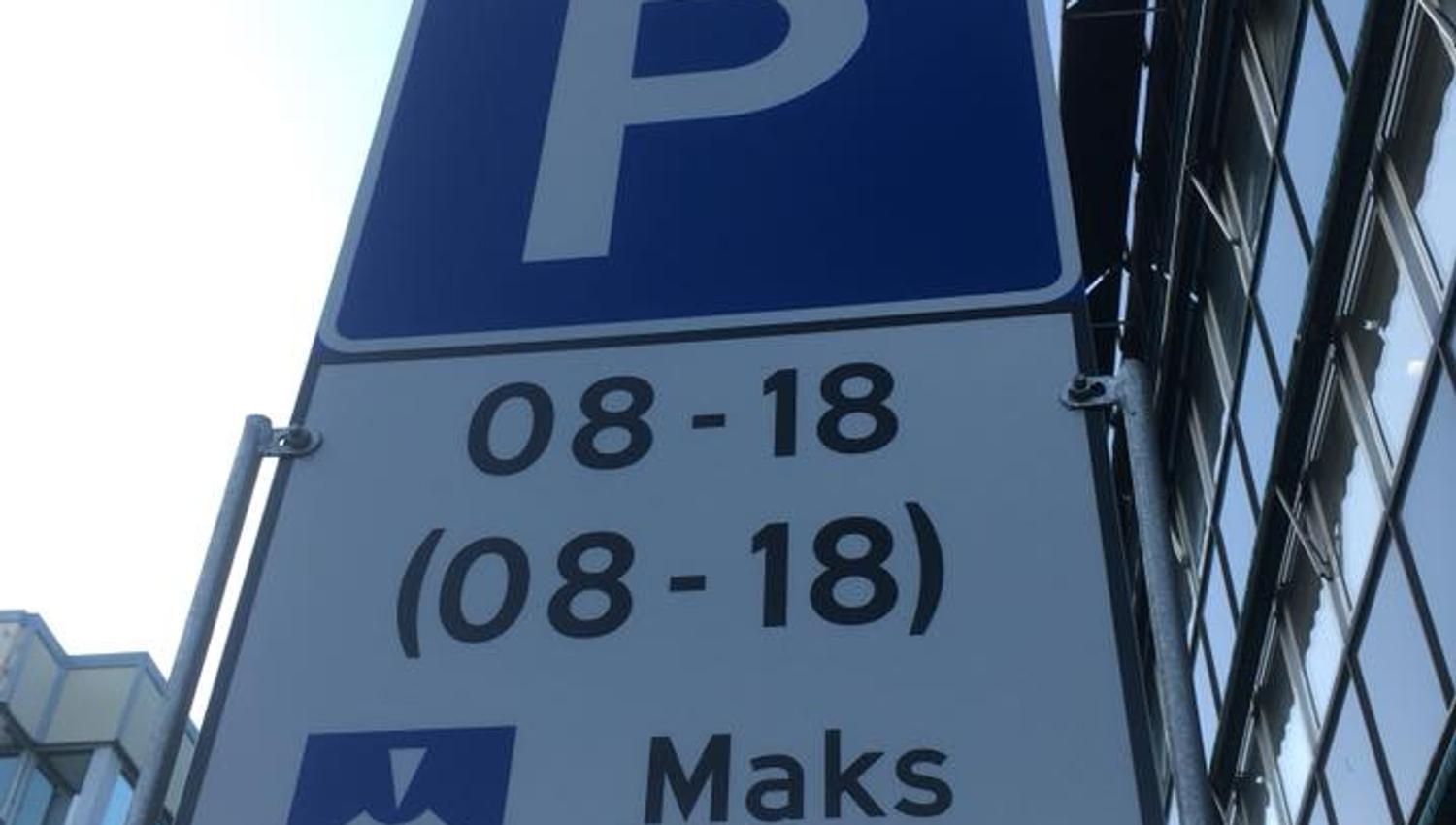 gratis parkering med urskive