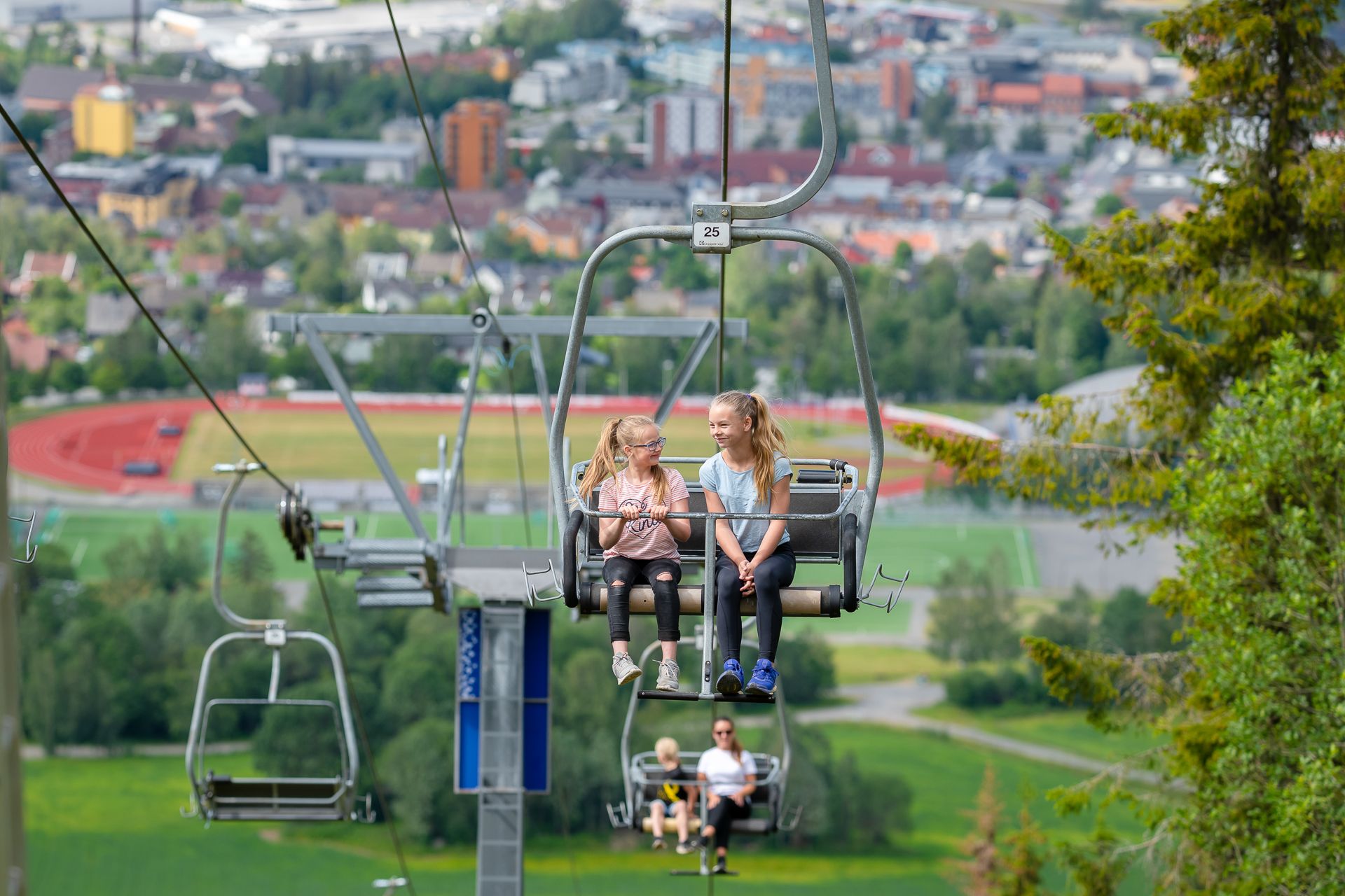 Take the chairlift to the top in the summer