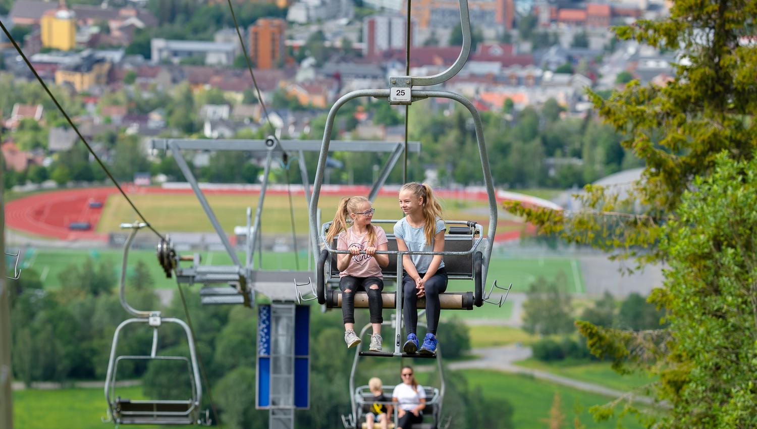 Take the chairlift to the top in the summer