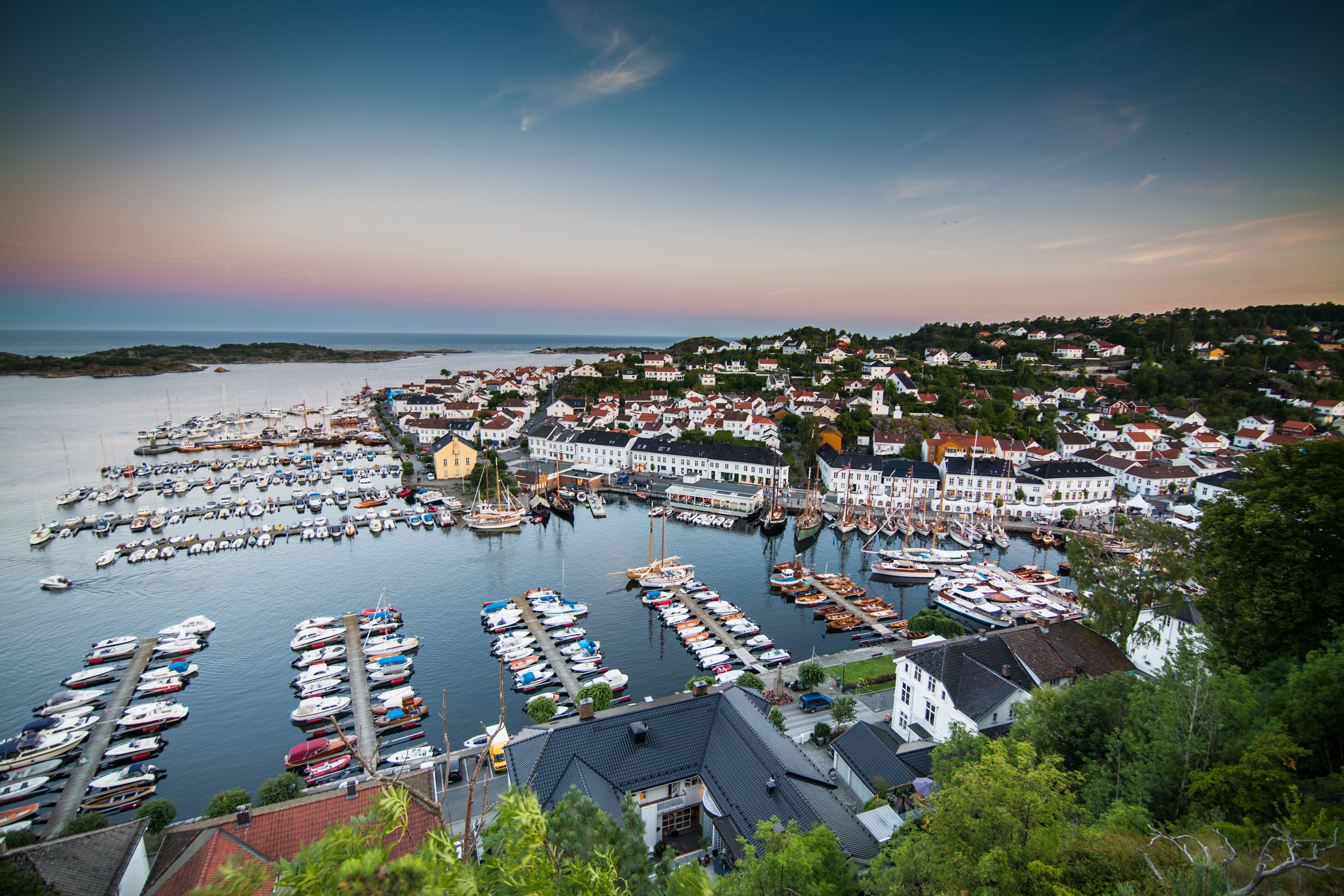 Risør Trebåtfestival flyfoto
