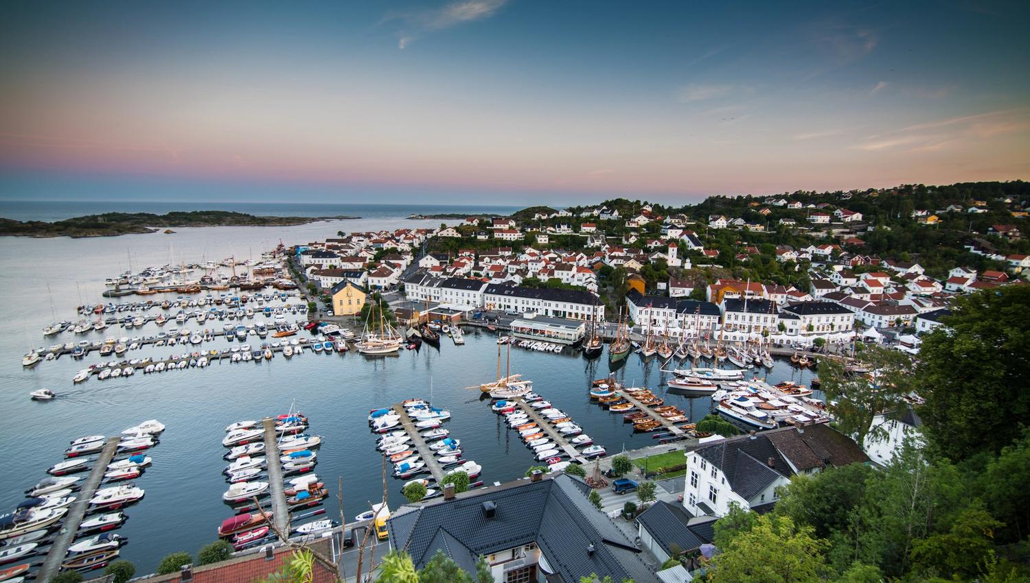 Risør Trebåtfestival flyfoto